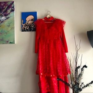Dresses - Lydia “Beetlejuice” Red Halloween Wedding Dress Dresses - Lydia “Beetlejuice” Red Halloween Wedding Dress